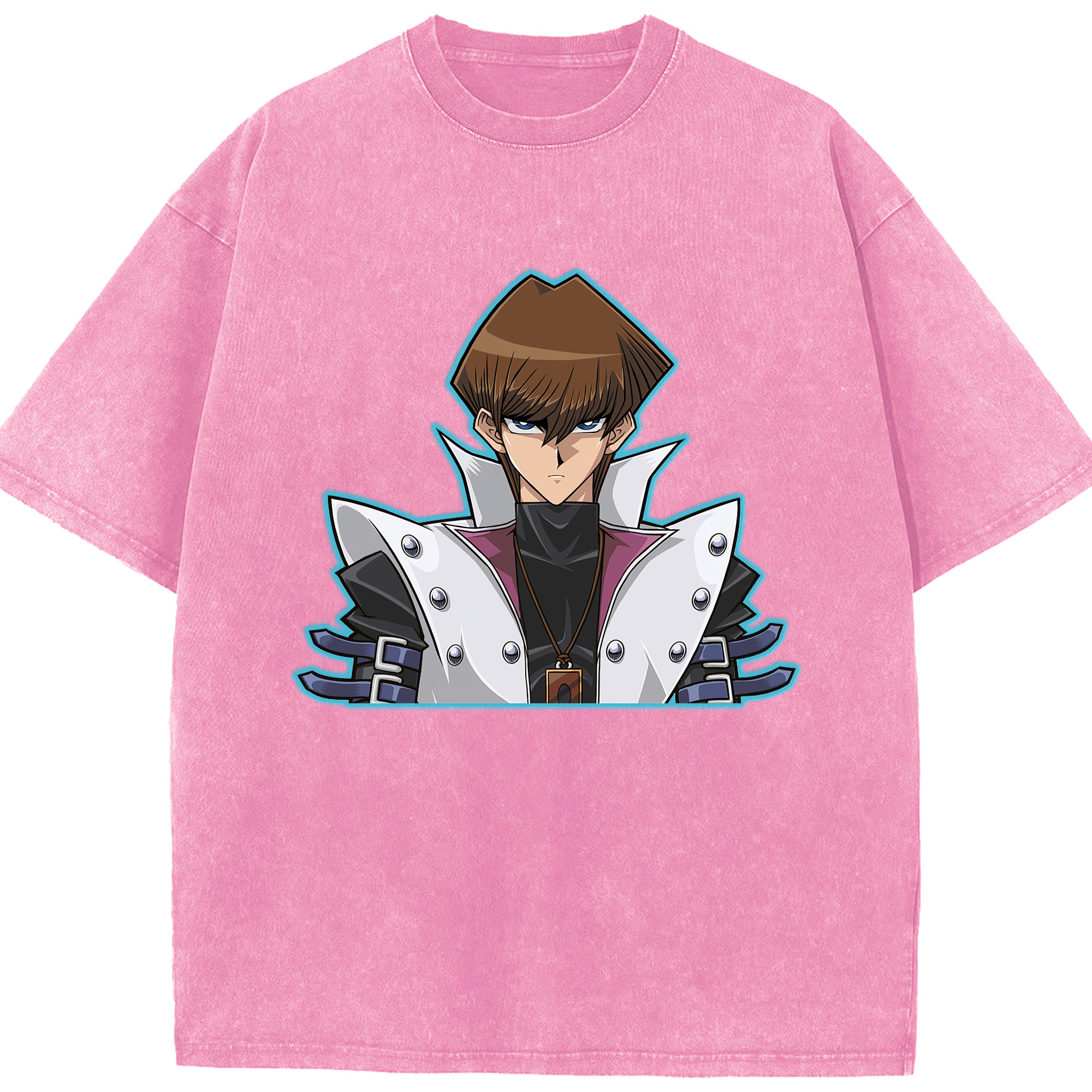 （画像用） 遊☆戯☆王 Yu-Gi-Oh! 綿100% ヴィンテージ風 半袖Tシャツ（フロントプリント）